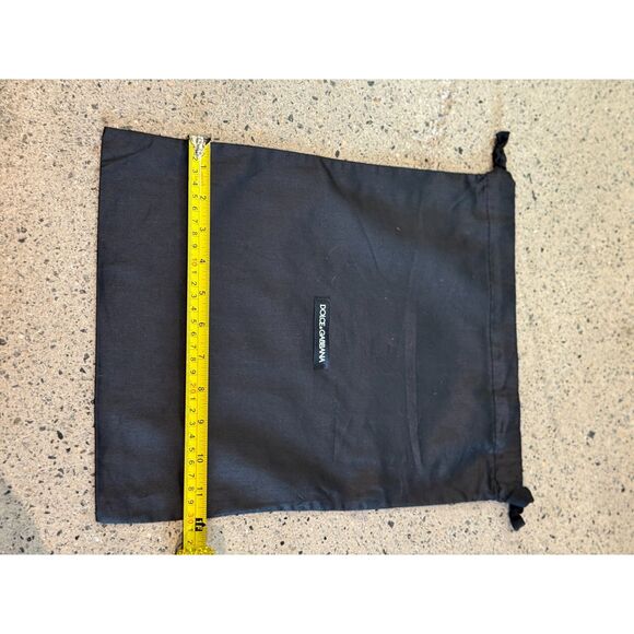 Dolce & Gabbana Black Dust Bag – 14.5x11.5 – Logo Drawstring Pouch - Picture 5 of 9